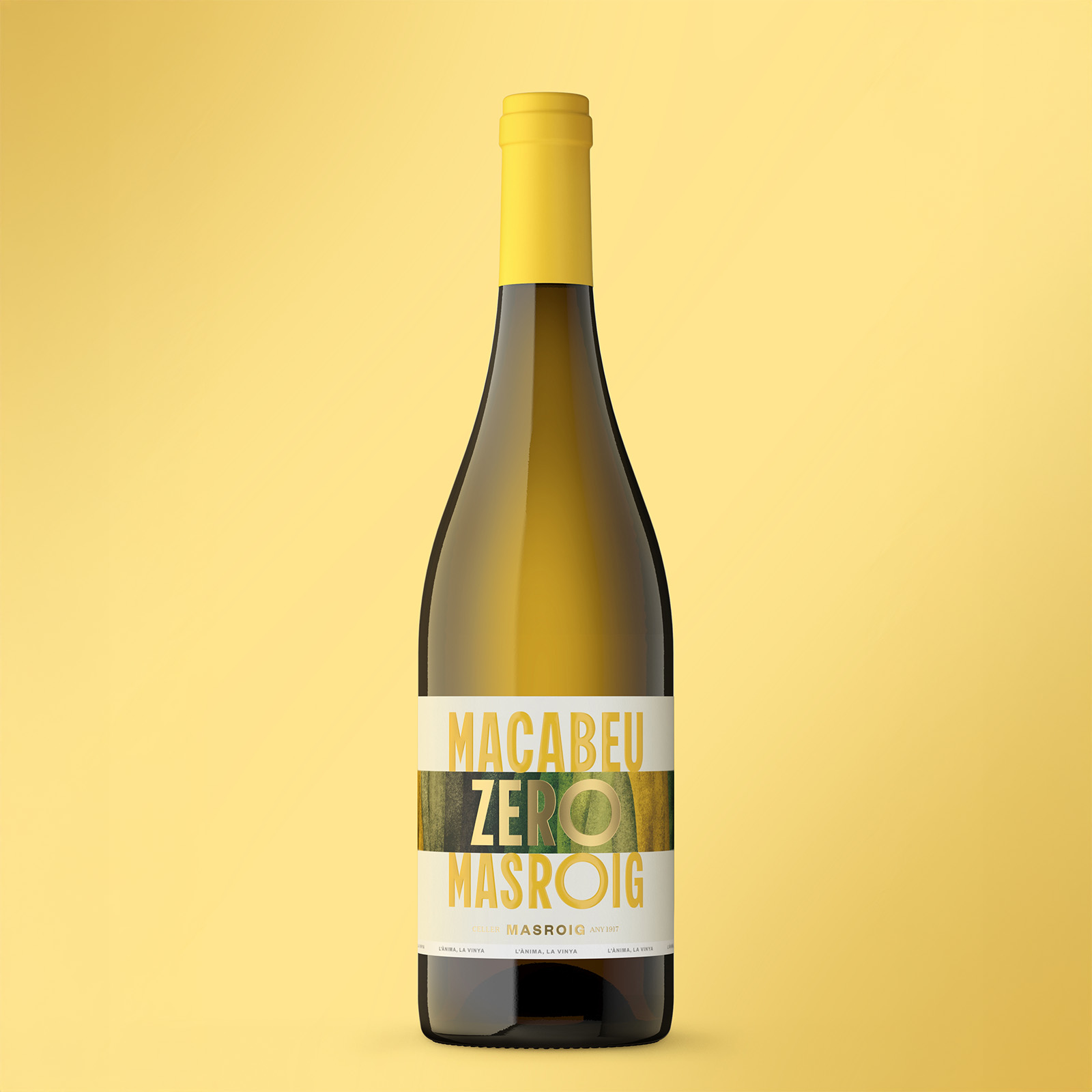 Diseño etiqueta de vino Masroig Zero