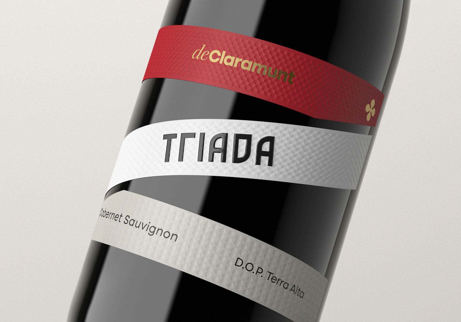 Diseño etiqueta de vino Triada de Claramunt